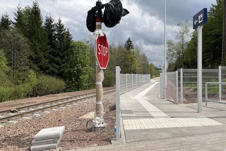 Las, cisza, peron i 8 pociągów tygodniowo