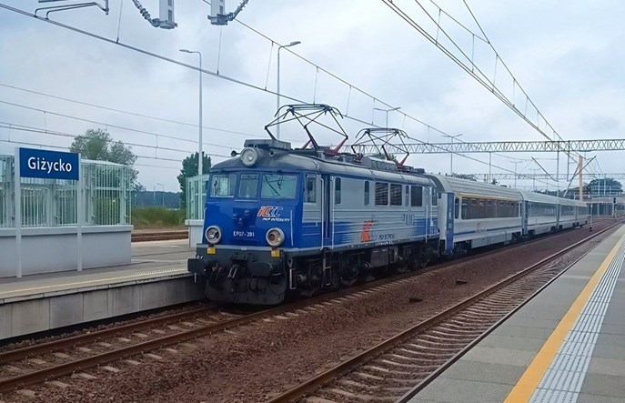 Drugi pociąg dalekobieżny w Giżycku od października