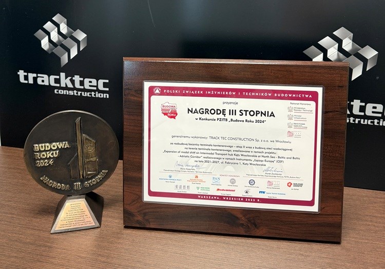 Track Tec Construction z nagrodą w Konkursie PZITB „Budowa Roku 2024”