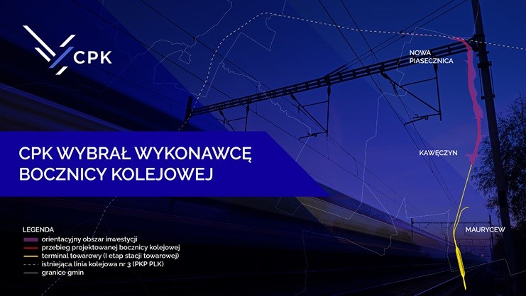 CPK wybrał wykonawcę bocznicy kolejowej do lotniska