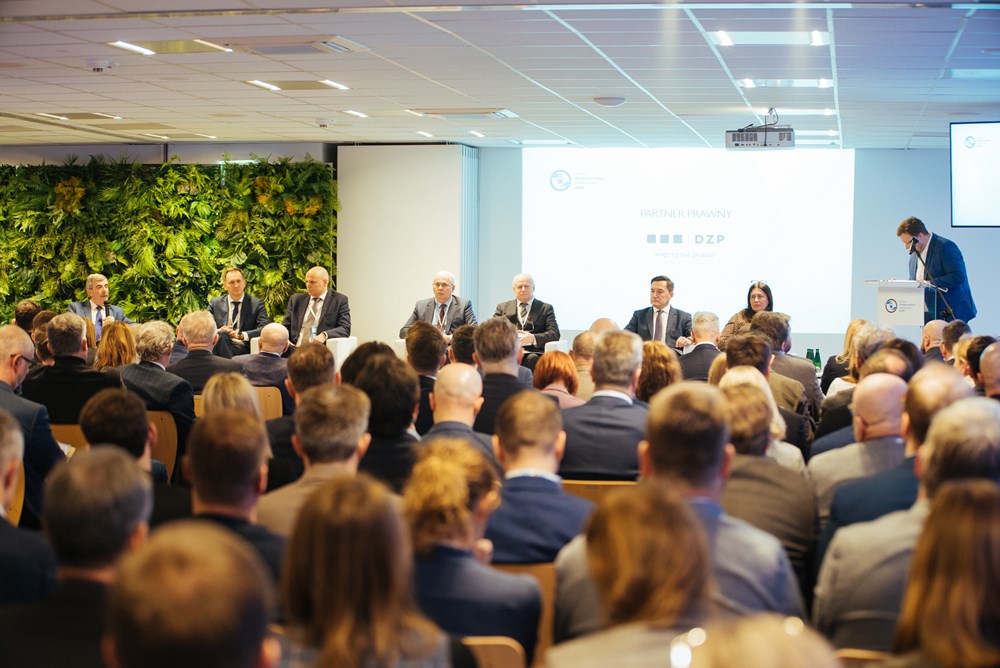 Kurkowski (GDDKiA), Góra (UTK) Suchoń, Horała (Sejm RP), Popławski (OSW), Kozioł (PISM) na Kongresie Infrastruktury Obronnej Polski!