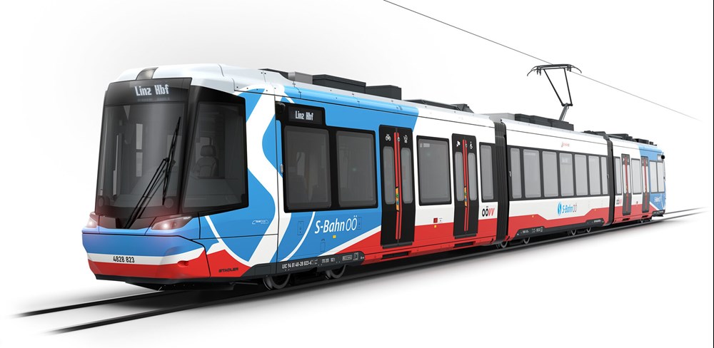 Pierwszy nowy dwusystemowy tramwaj wyruszył do Linzu