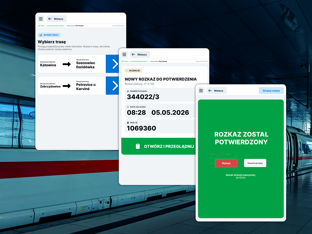Cyfrowe rozkazy pisemne standardem na polskiej kolei. Tysiące maszynistów korzysta już z aplikacji eRozkaz