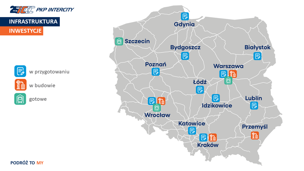 PKP Intercity zbuduje nowe zaplecza w Poznaniu i Bydgoszczy