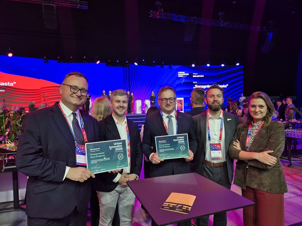 Zintegrowana Sieć Kolejowa z nagrodą Urban Innovator 2026