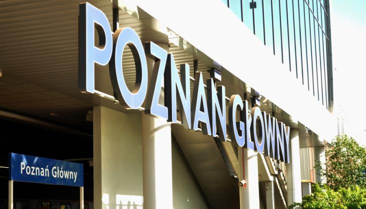 Groźnie w tunelu pod dworcem Poznań Główny