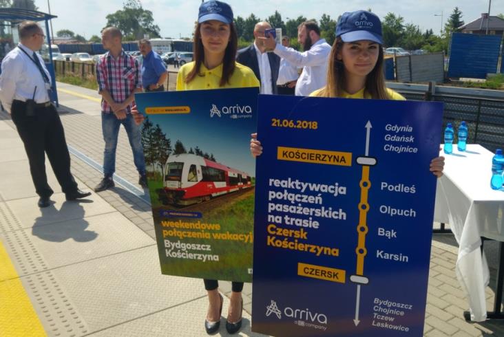 Będą weekendowe połączenia kolejowe z Bydgoszczy do Kościerzyny