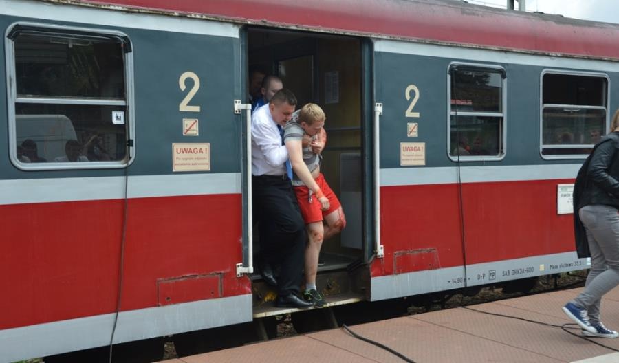 Ćwiczenia ratownicze na stacji Kraków Płaszów (zdjęcia)