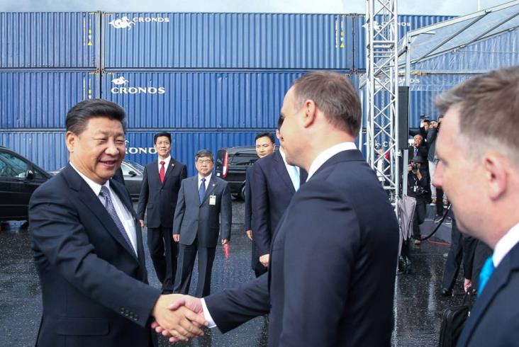 Prezydenci Polski i Chin powitali pierwszy pociąg pod marką China Railway Express Prezydenci Polski i Chin powitali pierwszy pociąg pod marką China Railway Express