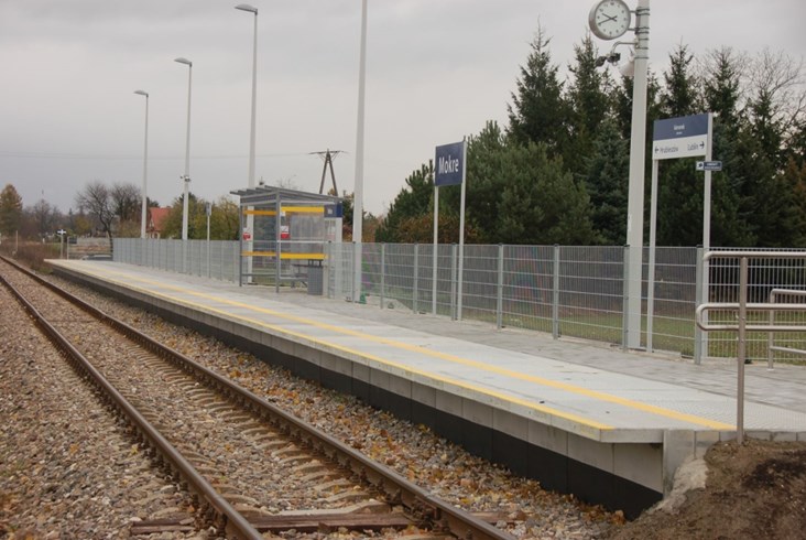 Powstał nowy przystanek kolejowy w Mokrem pod Zamościem (zdjęcia)
