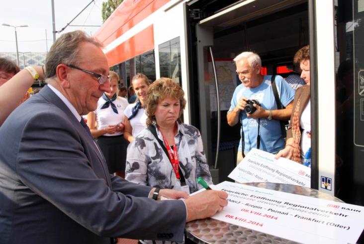 Ruszył Regioekspers do Frankfurtu [zdjęcia]
