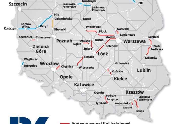 PKP Intercity chce budowy kilkunastu nowych linii kolejowych