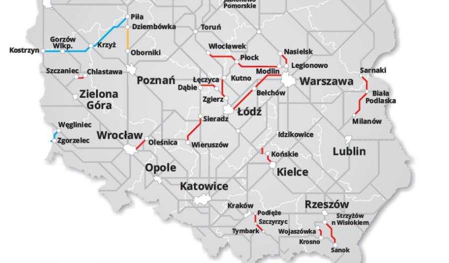 PKP Intercity chce budowy kilkunastu nowych linii kolejowych