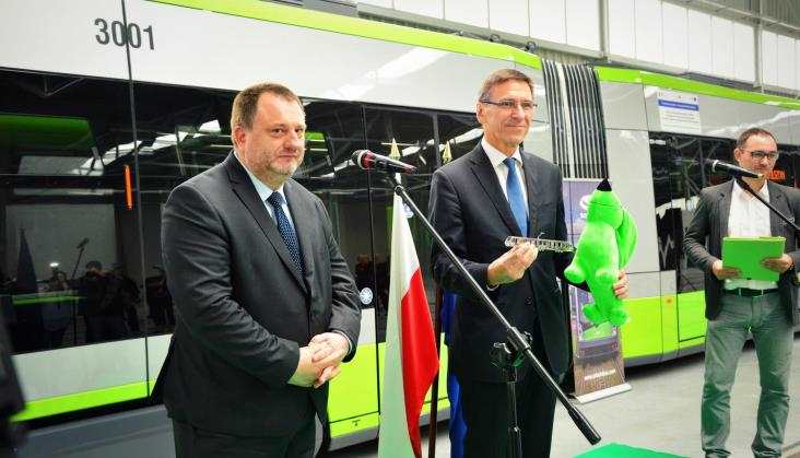 Najszerszy tramwaj w Polsce – Tramino Olsztyn – zaprezentowany