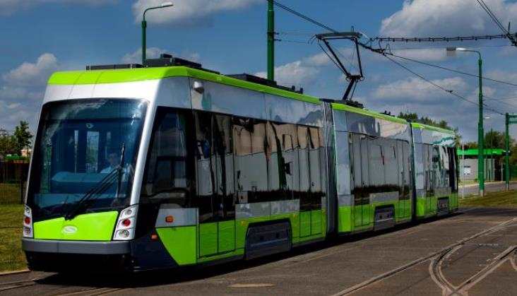 Pierwszy tramwaj w drodze do Olsztyna