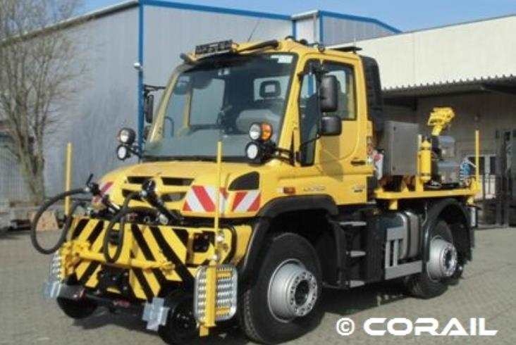 Corail prezentuje najnowszy pojazd szynowo-drogowy Unimog U423 EURO 6 w Polsce Corail prezentuje najnowszy pojazd szynowo-drogowy Unimog U423 EURO 6 w Polsce