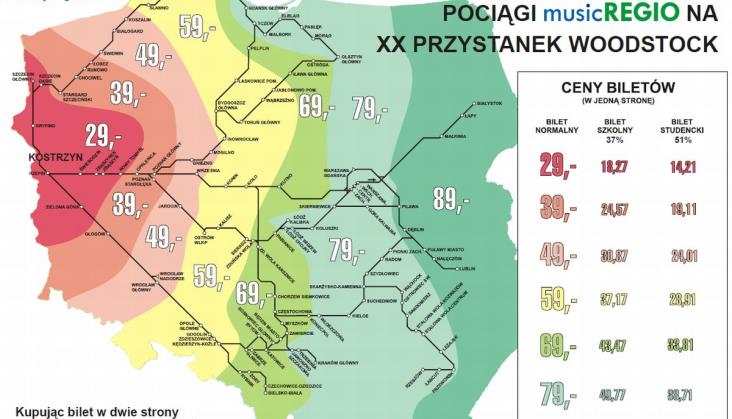 Przewozy Regionalne zapraszają na Woodstock