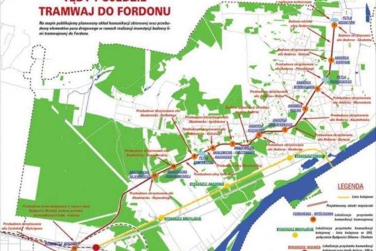 Bydgoszcz: Tramwaj do Fordonu z decyzją Środowiskową