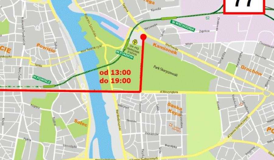 Komunikacja w Warszawie na Otwarcie Stadionu Narodowego