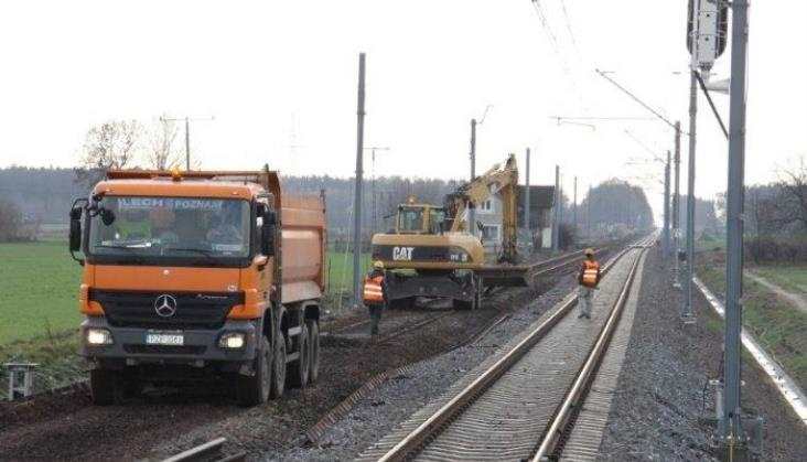 Rozpoczęty kolejny etap modernizacji linii Czempiń – Poznań