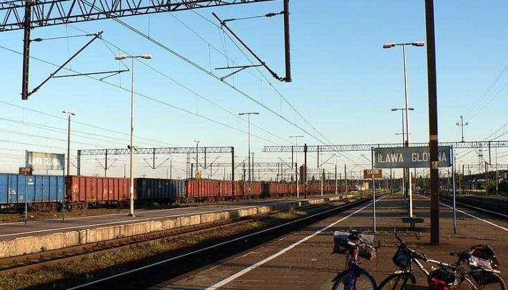 Wykolejenie pociągu na stacji Iława Główna