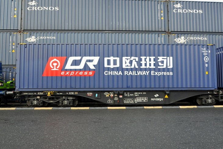 Prezydenci Polski i Chin powitali pierwszy pociąg pod marką China Railway Express